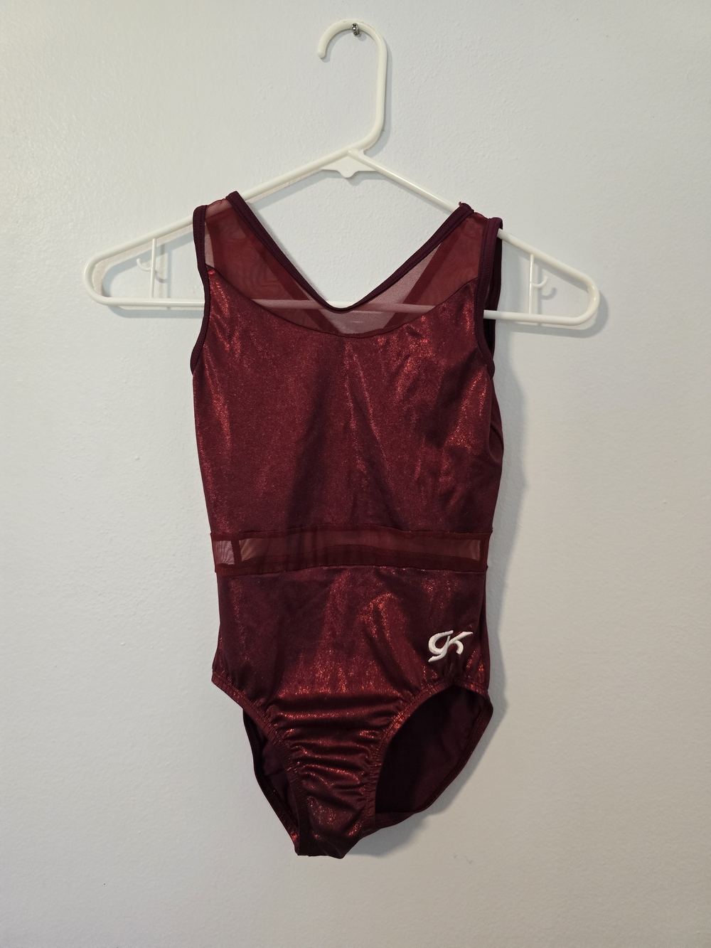 GK Maroon Shimmery Gymnastics Leotard
